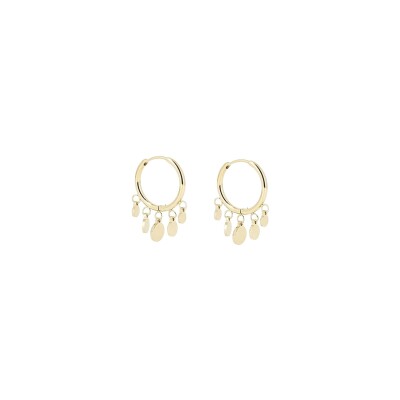 Mini boucles d’oreilles Zag en acier doré