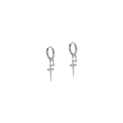 Mini boucles d’oreilles Zag en acier