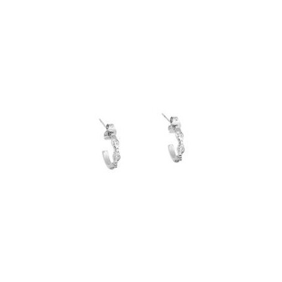 Mini boucles d’oreilles Zag en acier