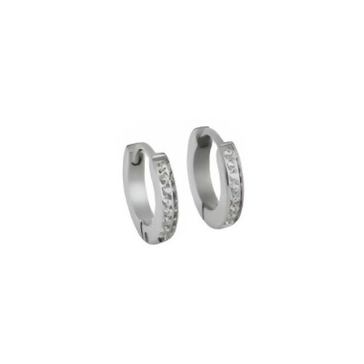 Mini boucles d’oreilles Zag en acier