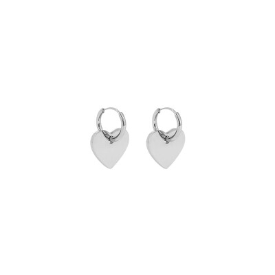 Boucles d'oreilles Zag Aileen en acier