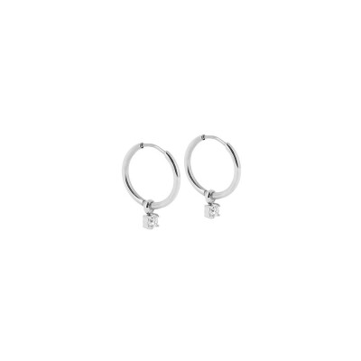 Créoles Zag en acier