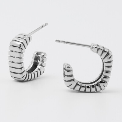 Boucles d'oreilles ZAG en acier