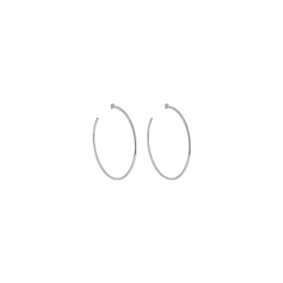 Créoles Zag en acier