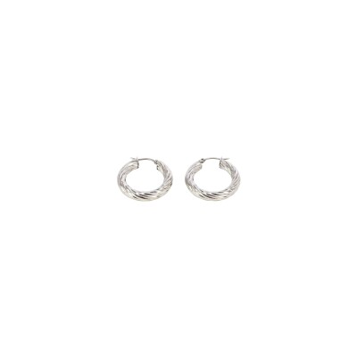 Boucles d'oreilles Zag Aya en acier