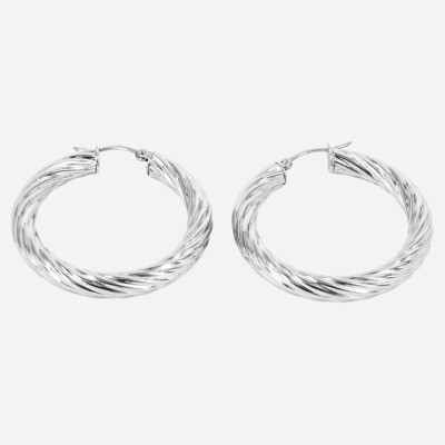 Boucles d'oreilles ZAG en acier