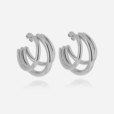 Boucles d'oreilles ZAG en acier