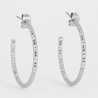 Boucles d'oreilles ZAG en acier
