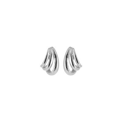 Boucles d'oreilles Zag en acier