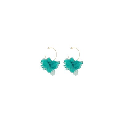 Boucles d'oreilles Zag Cayetana en acier doré