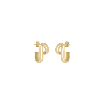 Boucles d'oreilles Zag Astrolab  en acier doré
