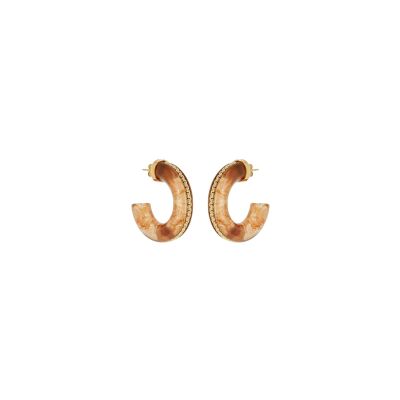 Boucles d'oreilles Zag Zakko  en résine