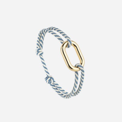 Bracelet sur cordon Le Vent à la Française Maillon en plaqué or, 22mm