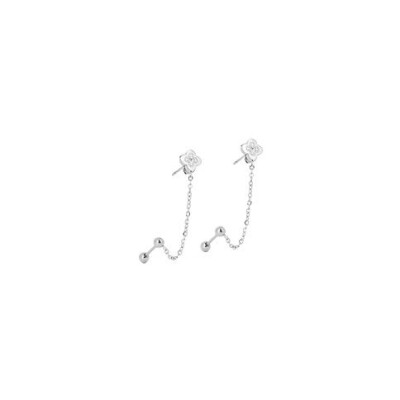 Mini boucles d’oreilles Zag en acier