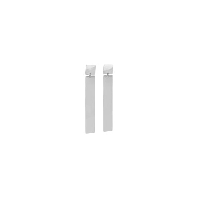 Boucles d'oreilles Zag Signal en acier