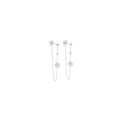 Boucles d'oreilles Zag Atomium en acier