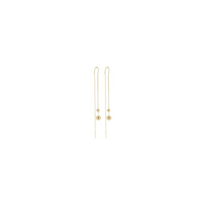 Boucles d'oreilles Zag en acier doré