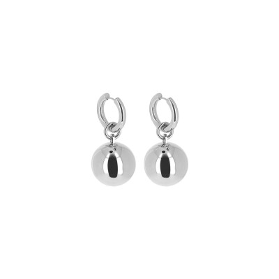 Boucles d'oreilles Zag Nectar en acier