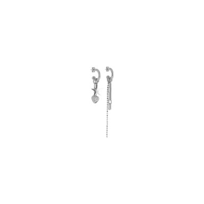Boucles d'oreilles Zag en acier