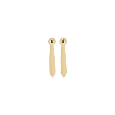 Boucles d'oreilles Zag Carter en acier doré