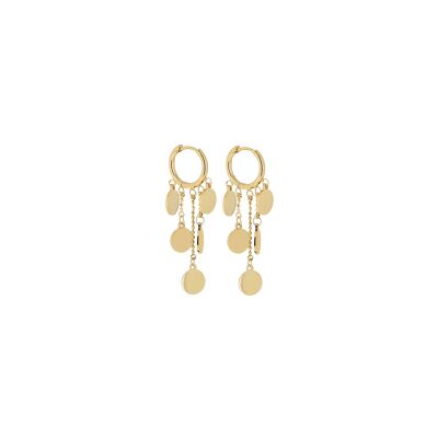 Boucles d'oreilles Zag Corato  en acier doré