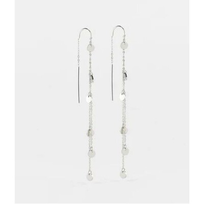 Boucles d'oreilles pendantes ZAG en acier