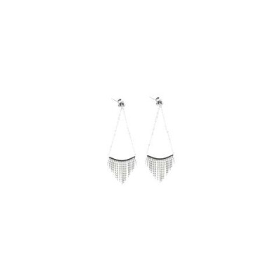 Boucles d'oreilles Zag en acier