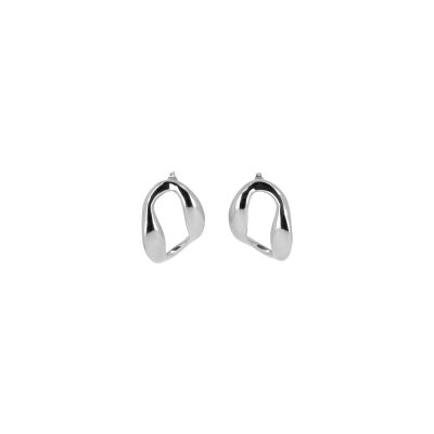 Boucles d'oreilles Zag en acier