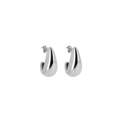 Boucles d'oreilles Zag Agua en acier