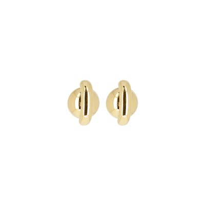 Boucles d'oreilles Zag en acier doré