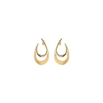 Boucles d'oreilles Zag Quovadis  en acier doré