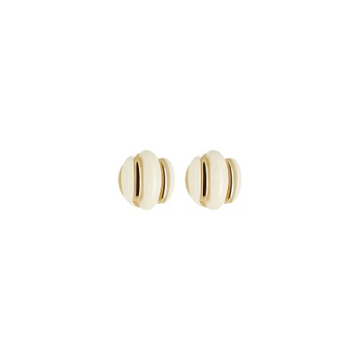 Boucles d'oreilles Zag Cabras  en acétate et acier doré