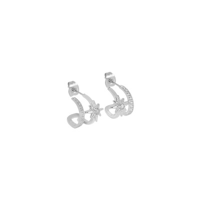 Mini boucles d’oreilles Zag en acier