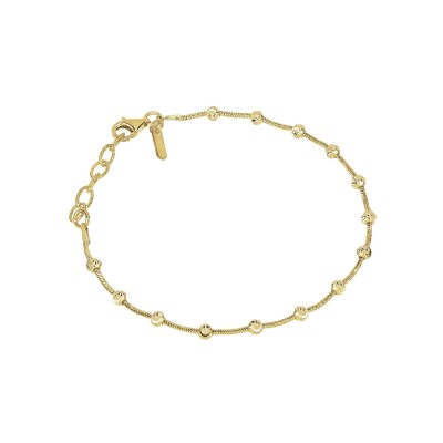 Bracelet Desmos Sfera en argent doré, 18.5 cm