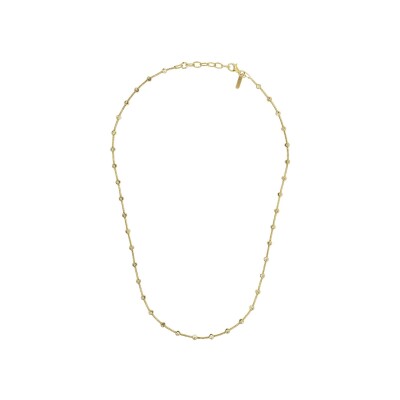 Collier Desmos Sfera en argent doré, 46 cm