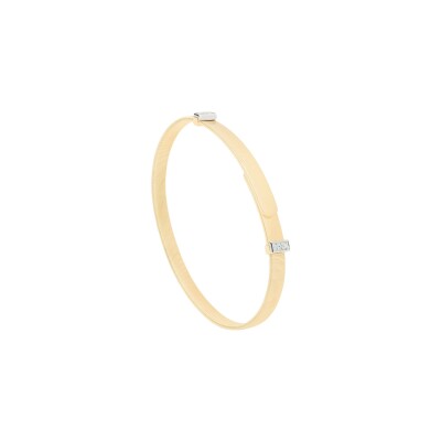 Bracelet jonc Marco Bicego MASAI en or jaune, or blanc et diamants