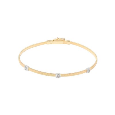 Bracelet Marco Bicego MASAI en or jaune, or blanc et diamants