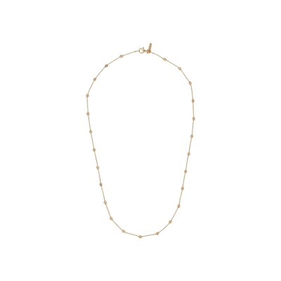 Collier Desmos Station en argent doré rose, 46 cm