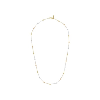Collier Desmos Station en argent tricolore, 46 cm