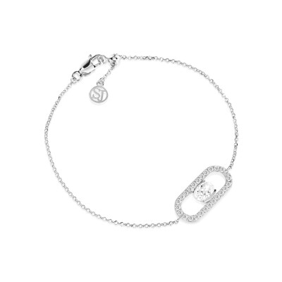 Bracelet Sif Jakobs Ellisse en argent et zircons