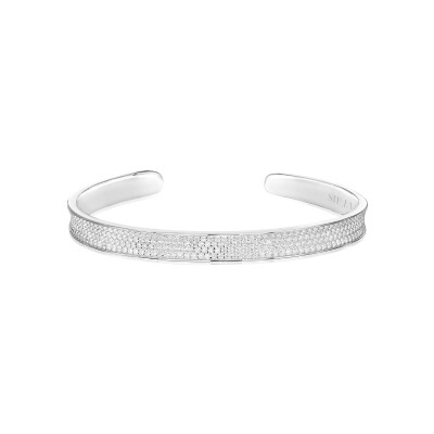 Bracelet Bangle Sif Jakobs Felline Concavo en argent et zircons