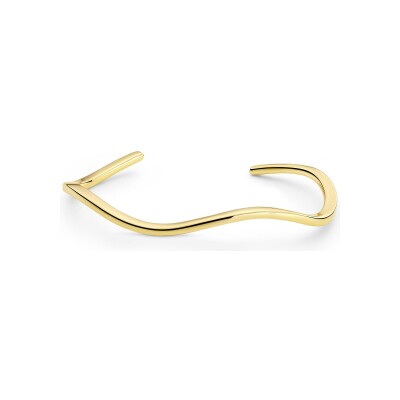 Bracelet Bangle Sif Jakobs Ellera Waves Pianura en argent plaqué or jaune