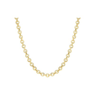 Collier Sif Jakobs Chain Carrara en argent plaqué or jaune