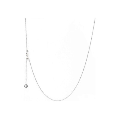 Collier Sif Jakobs Chains Anchor en argent et zircons, taille 79-90cm
