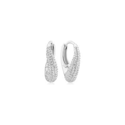 Boucles d'oreilles Sif Jakobs Glorenza Piccolo en argent et zircons