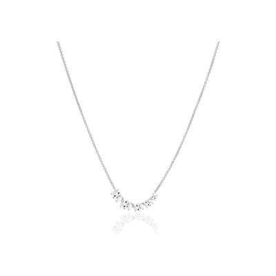 Collier Sif Jakobs Ellisse Cinque en argent et zircons