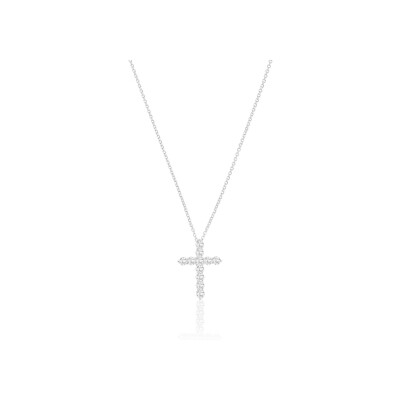 Collier Sif Jakobs Belluno Croce en argent et zircons