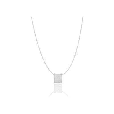 Collier Pendentif  Sif Jakobs Felline Concavo en argent et zircons