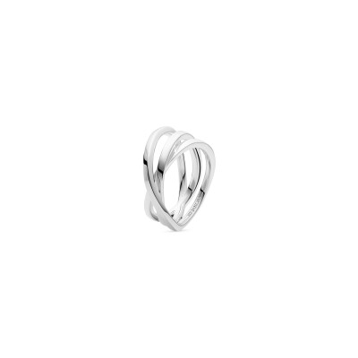 Bague Sif Jakobs Spirale Pianura en argent, taille 56