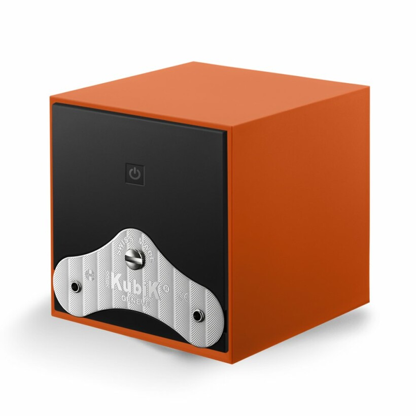 SwissKubik Startbox watch winder, orange